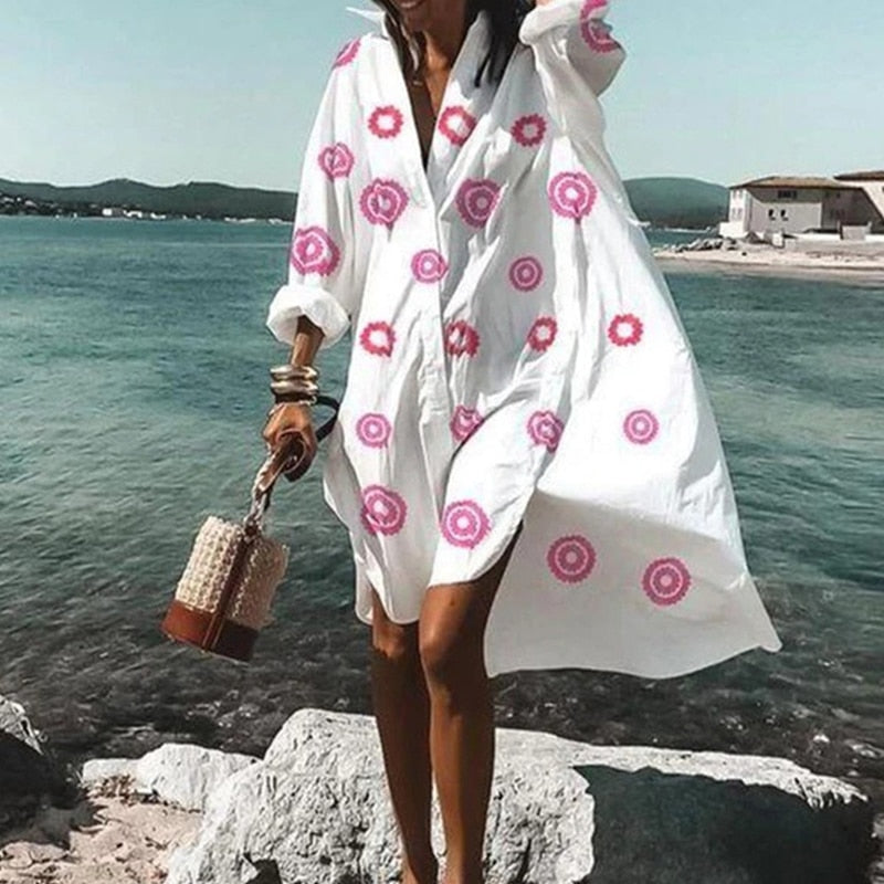 Oversized Fly Away Easy Travel Dress