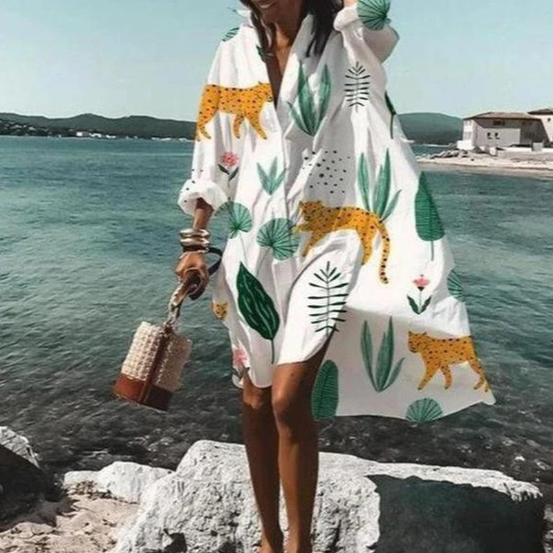 Oversized Fly Away Easy Travel Dress