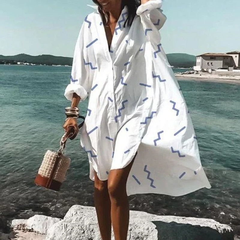 Oversized Fly Away Easy Travel Dress