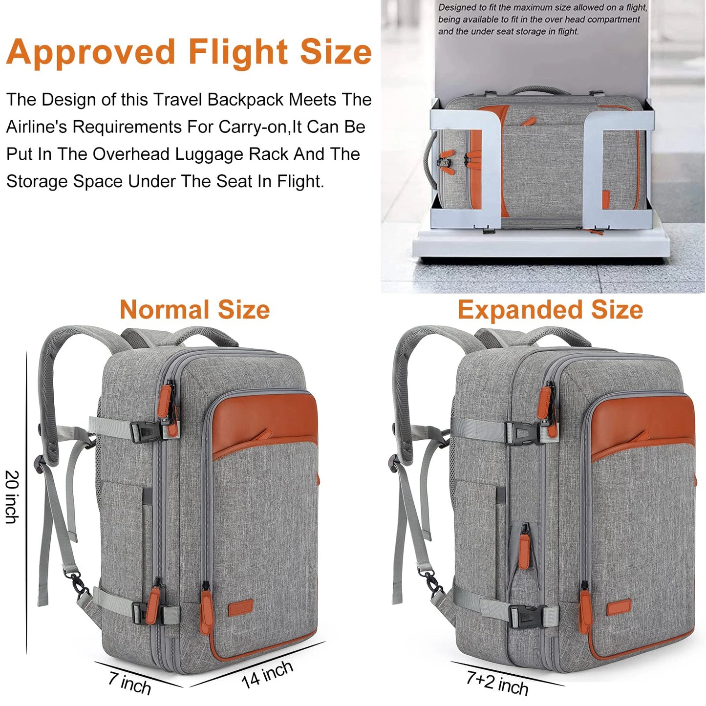 MaxPack Expandable Travel Backpack