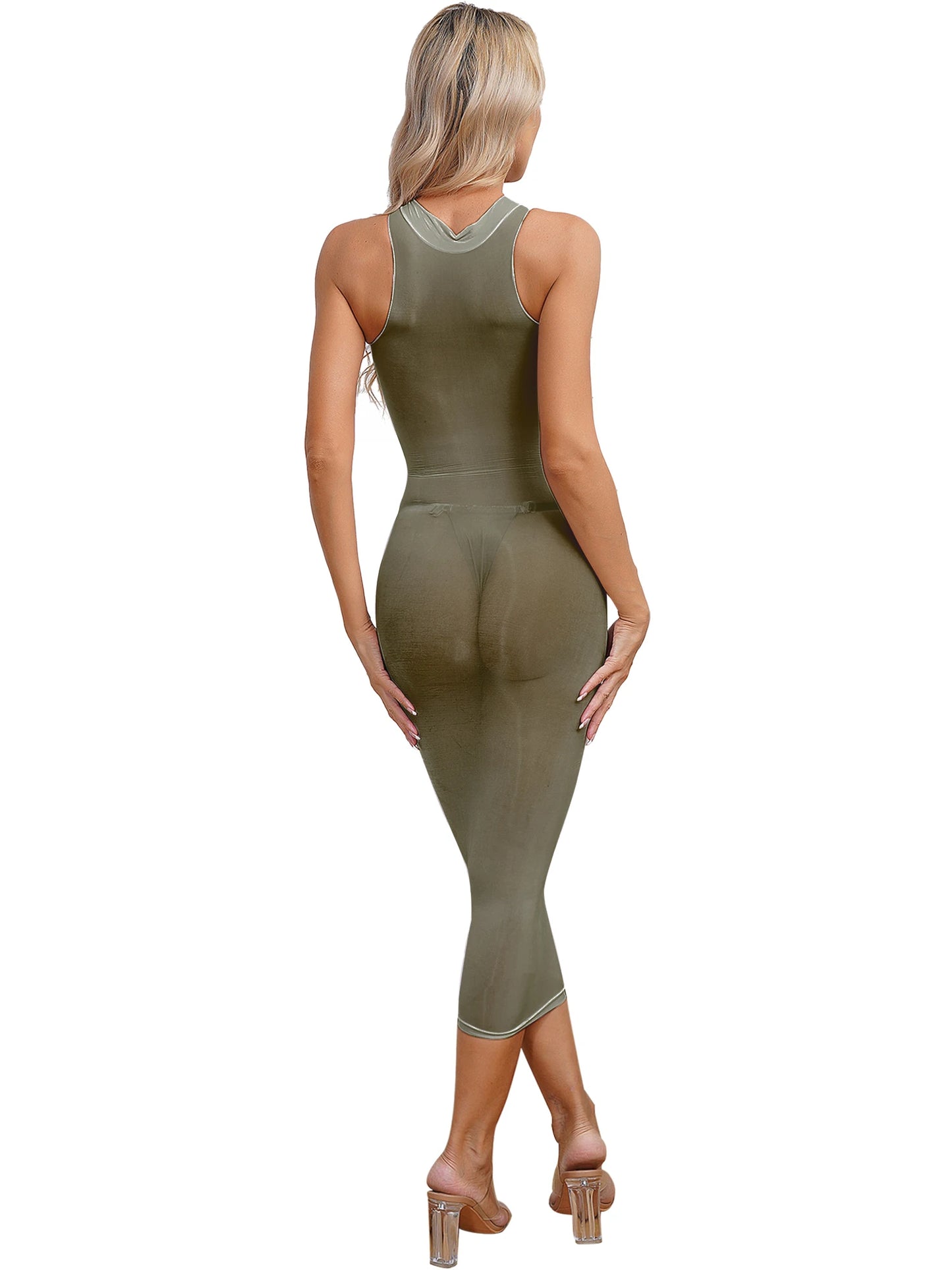 Womens See Though Bodycon Dress