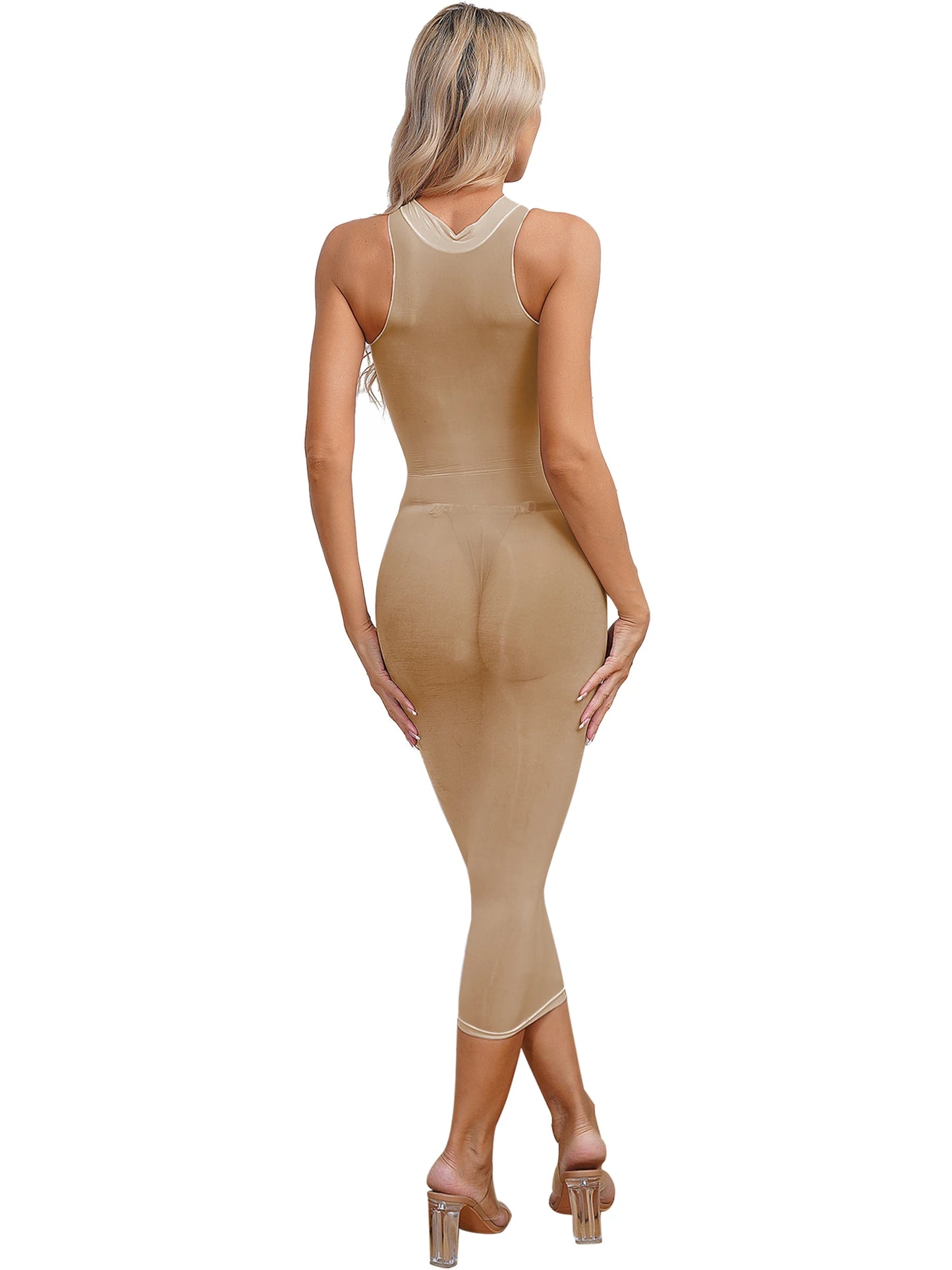 Womens See Though Bodycon Dress